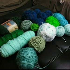 RESERVED - Green Mixed Yarn Lot